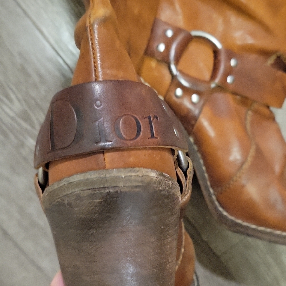 Dior Brown Leather Boots